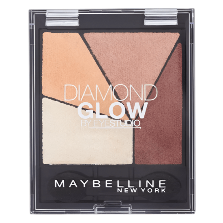 Maybelline Diamond Glow Eyeshadow - 02 Coral Drama - Branded Beauty
