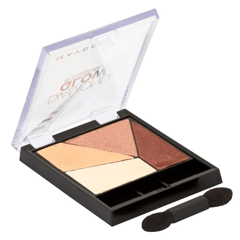 Maybelline Diamond Glow Eyeshadow - 02 Coral Drama - Branded Beauty