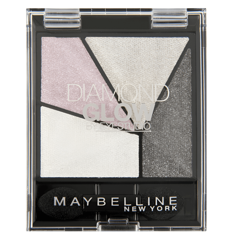 Maybelline Diamond Glow Eyeshadow - 04 Grey Pink Drama - Branded Beauty