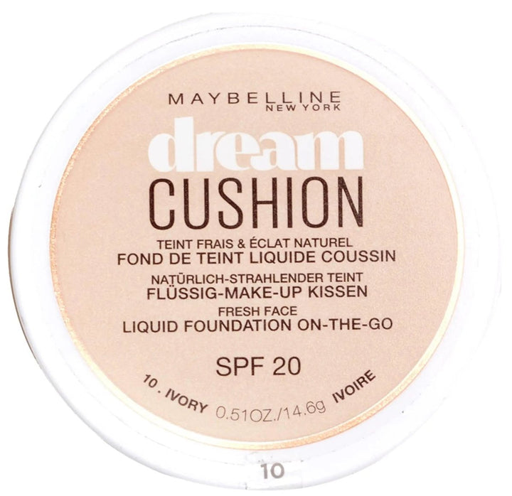 Maybelline Dream Cushion Liquid Foundation - 10 Ivory - Branded Beauty