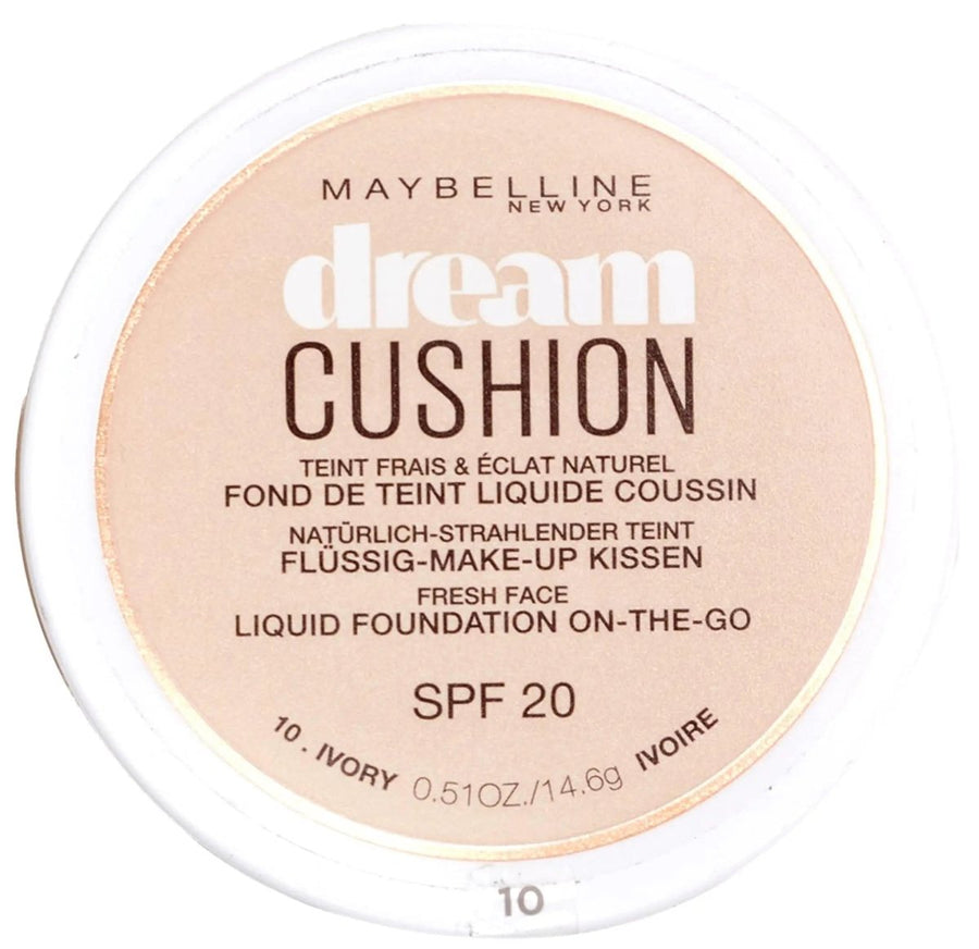 Maybelline Dream Cushion Liquid Foundation - 10 Ivory - Branded Beauty