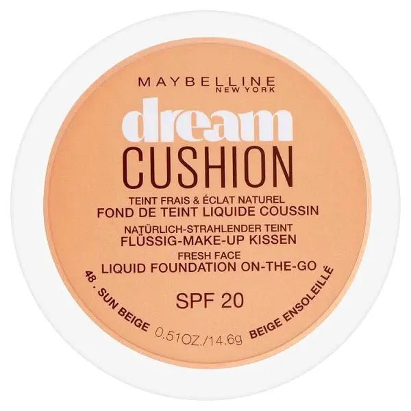 Maybelline Dream Cushion Liquid Foundation - 48 Sun Beige - Branded Beauty