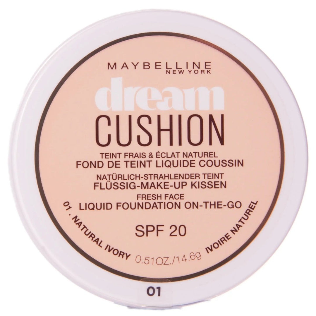 Maybelline Dream Cushion Liquid Foundation - Natural Ivory - Branded Beauty