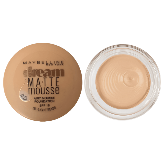 Maybelline Dream Matte Mouse Foundation - 08 Light Beige - Branded Beauty