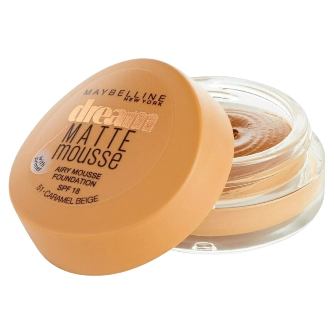 Maybelline Dream Matte Mousse Foundation - 51 Caramel Beige - Branded Beauty