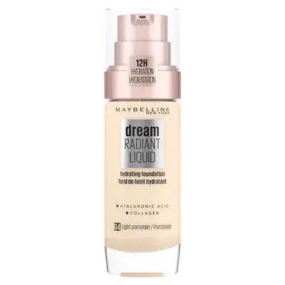 Maybelline Dream Radiant Liquid Foundation - 04 Light Porcelain - Branded Beauty
