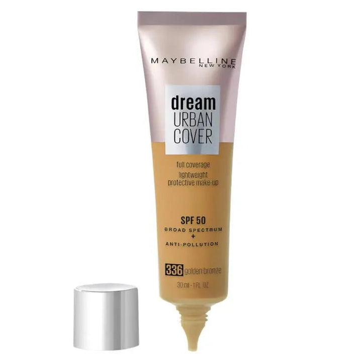 Maybelline Dream Urban Cover Foundation - 336 Golden Bronze - Branded Beauty
