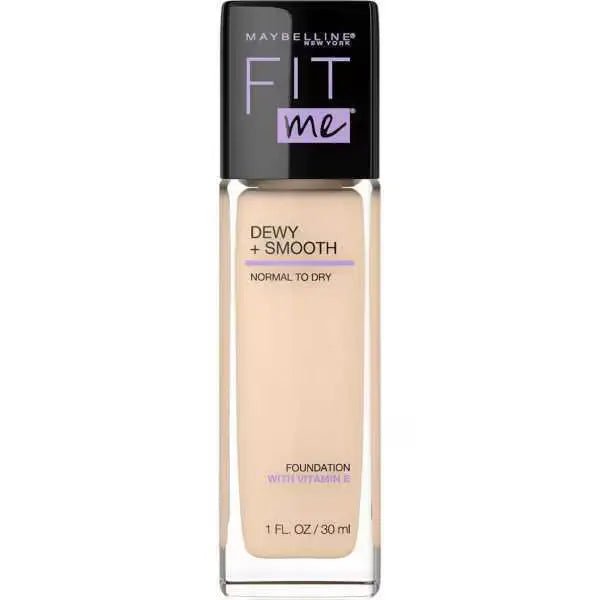 Maybelline Fit Me Dewy + Smooth Foundation - Porcelain - Branded Beauty