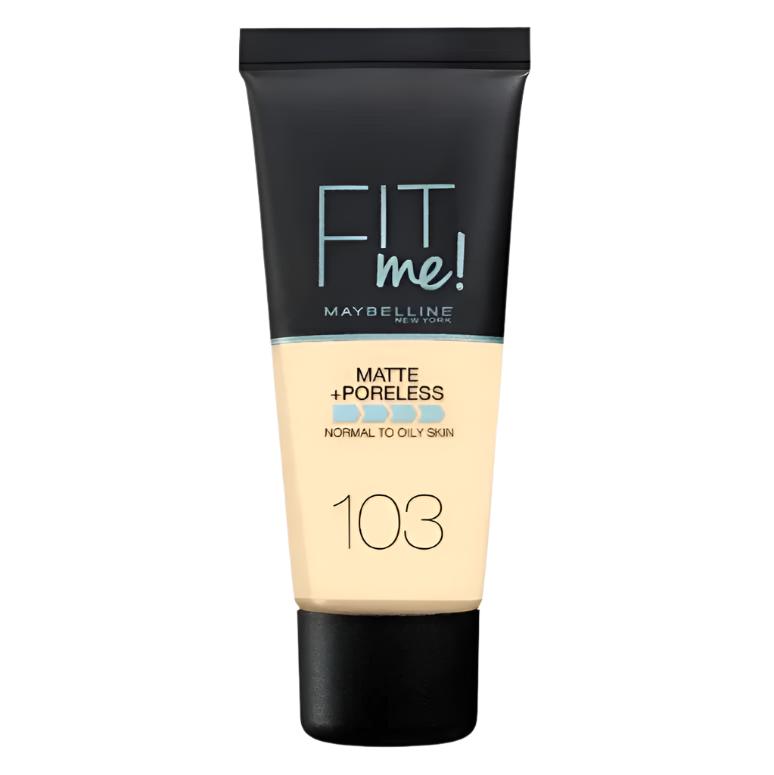 Maybelline Fit Me Matte + Poreless Foundation - 103 Pure Ivory - Branded Beauty