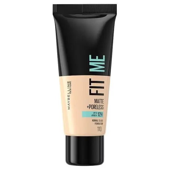 Maybelline Fit Me Matte + Poreless Foundation - 110 Porcelain - Branded Beauty