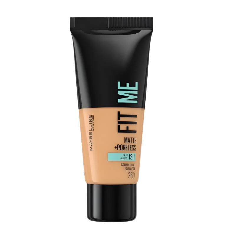 Maybelline Fit Me Matte + Poreless Foundation - 250 Sun Beige - Branded Beauty