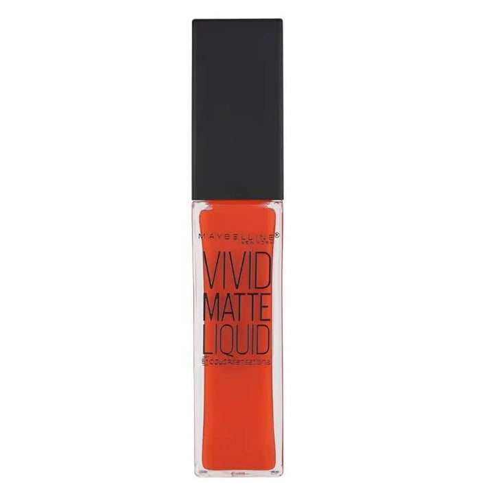 Maybelline Go Rio Vivid Matte Liquid Lipstick 25 Orange Shot - Branded Beauty