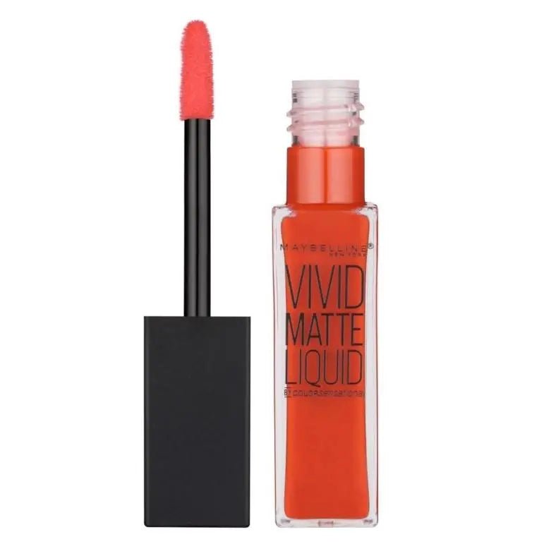 Maybelline Go Rio Vivid Matte Liquid Lipstick 25 Orange Shot - Branded Beauty