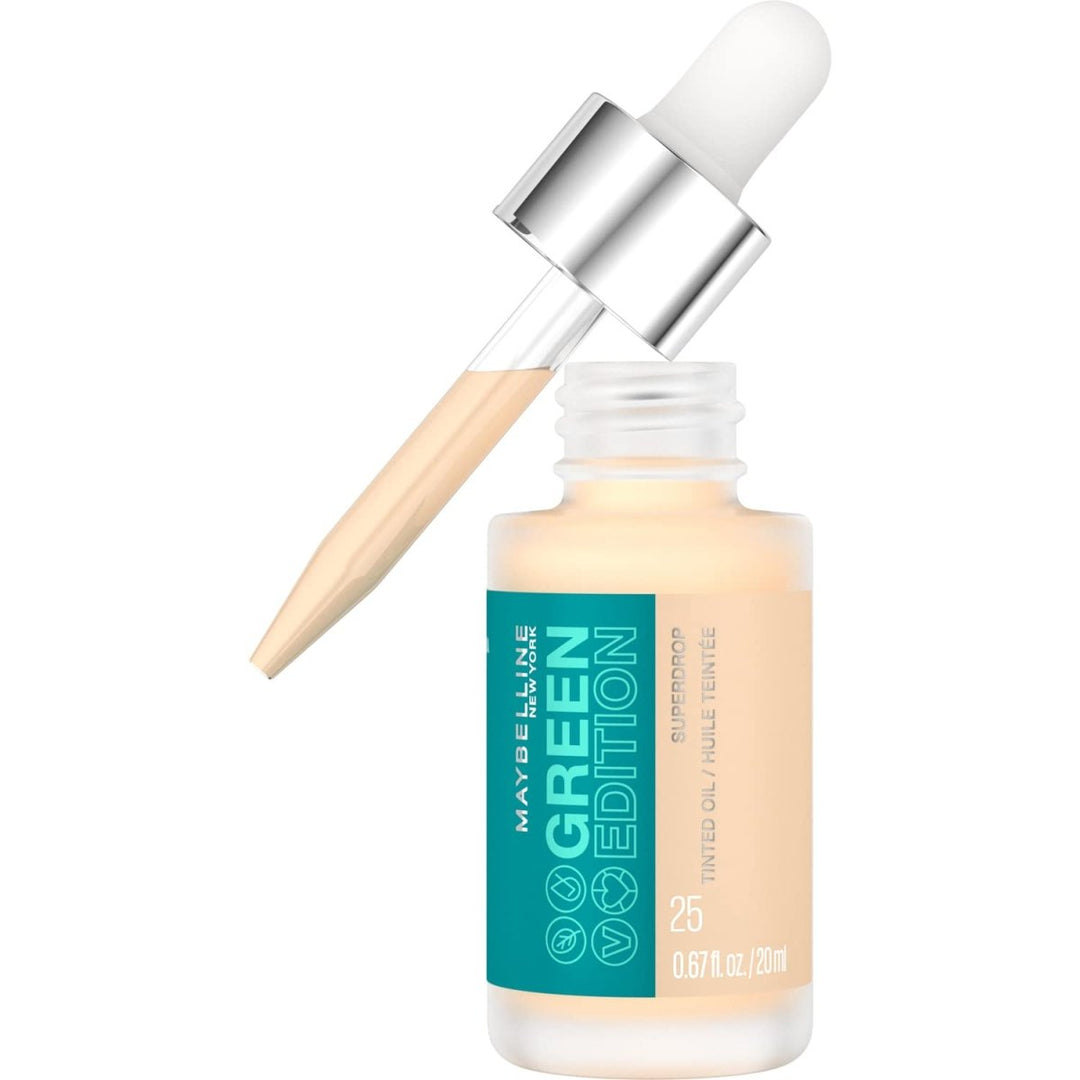 Maybelline Green Edition Superdrop Tinted Dry Oil Liquid Foundation - 25 - Branded Beauty