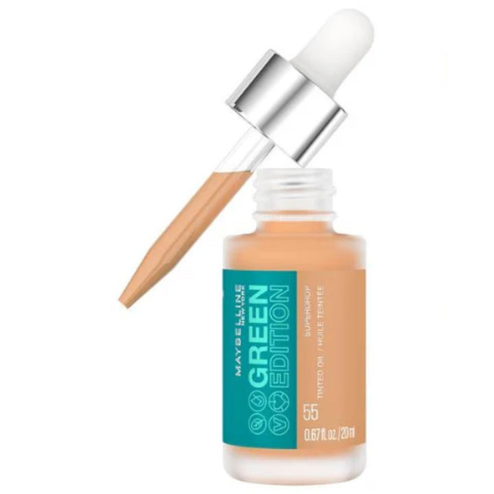 Maybelline Green Edition Superdrop Tinted Dry Oil Liquid Foundation - 55 - Branded Beauty