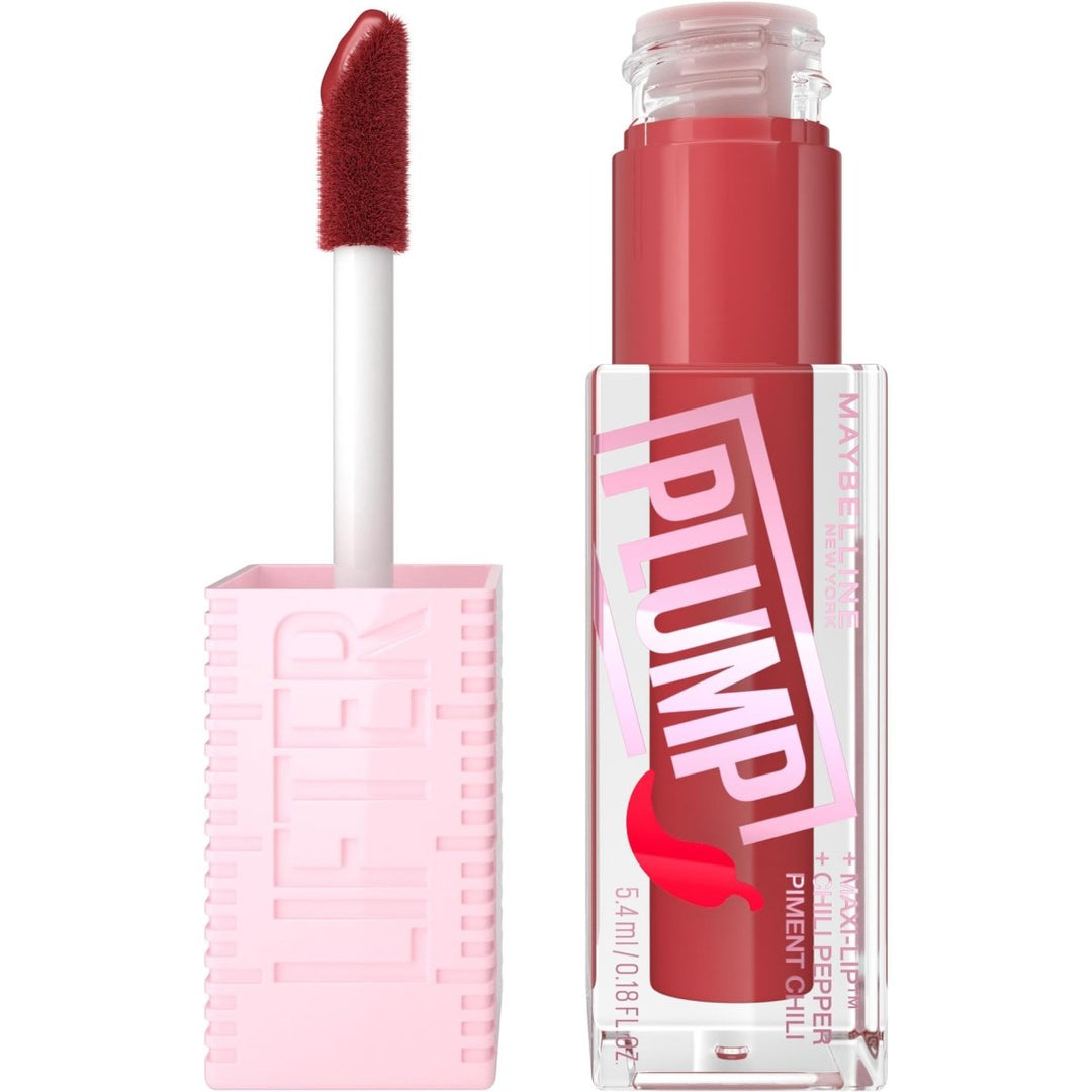 Maybelline Lifter Plump With Chili Pepper Lipstick - 006 Hot Chili - Branded Beauty