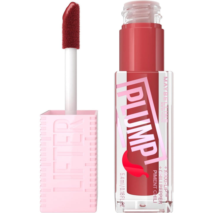 Maybelline Lifter Plump With Chili Pepper Lipstick - 006 Hot Chili - Branded Beauty