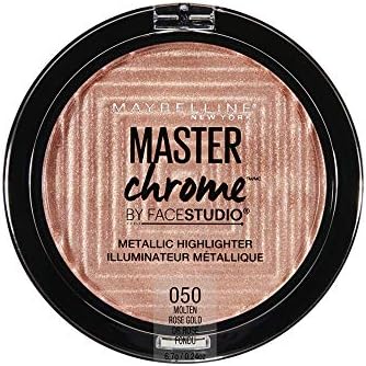Maybelline Master Chrome Highlighting Powder - 050 Molten Rose Gold - Branded Beauty
