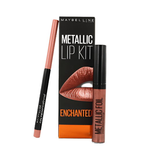 Maybelline Metallic Lip Kit Enchanted - Branded Beauty