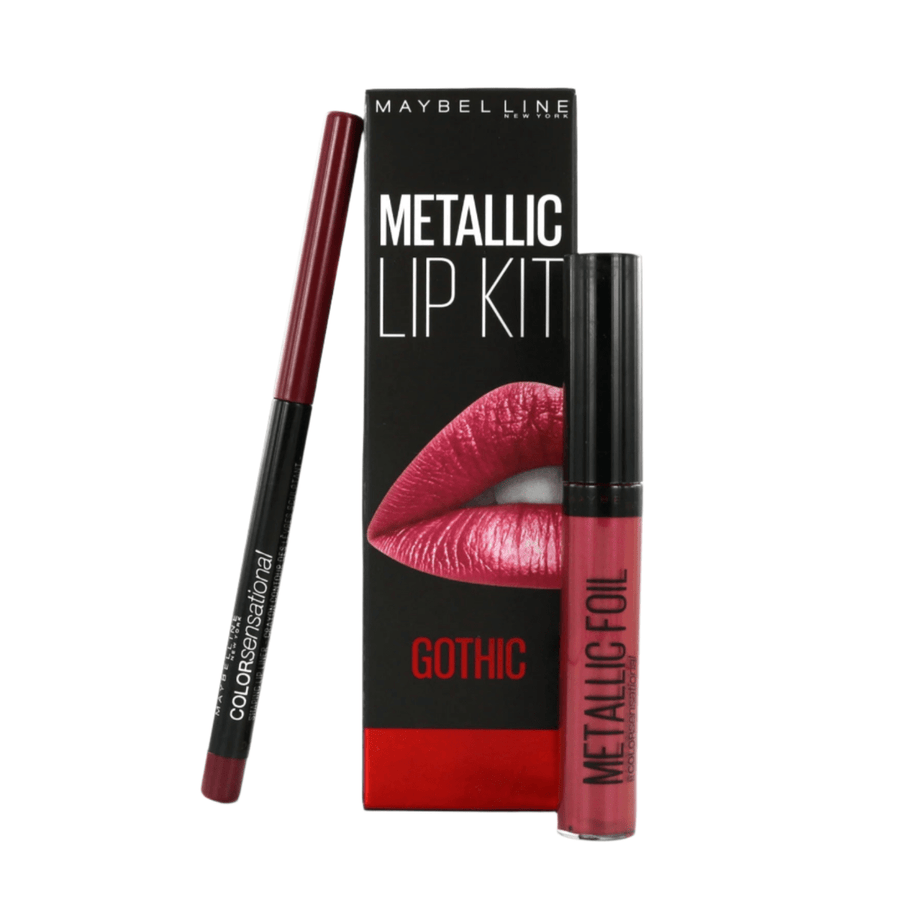 Maybelline Metallic Lip Kit - Gothic - Branded Beauty