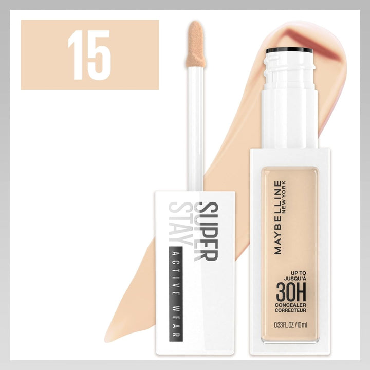 Maybelline Super Stay Active Wear Concealer - 15 Light - Branded Beauty