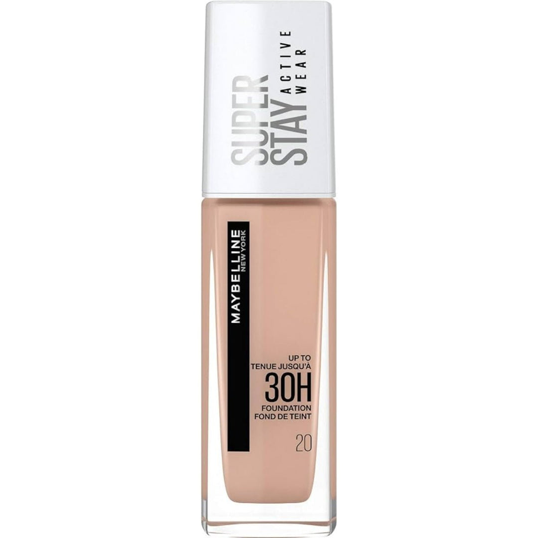 Maybelline Super Stay Active Wear Up to 30H Foundation - 20 Cameo - Branded Beauty