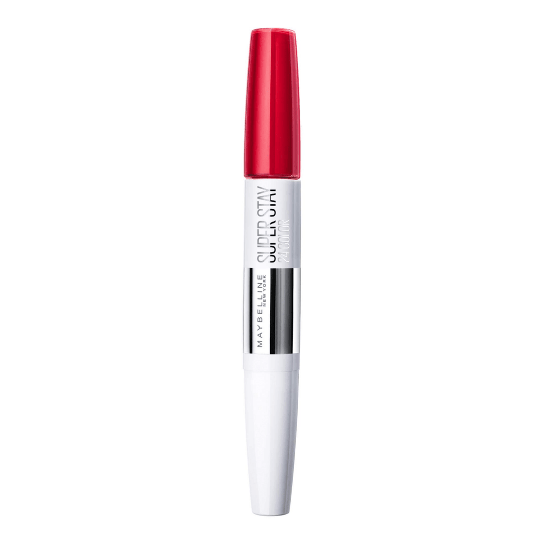 Maybelline SuperStay 24 Hour Lip Colour - 553 Steady Red - y - Branded Beauty