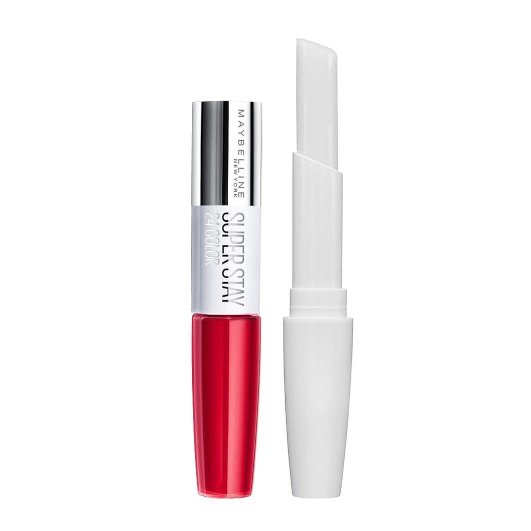 Maybelline SuperStay 24 Hour Lip Colour - 553 Steady Red - y - Branded Beauty