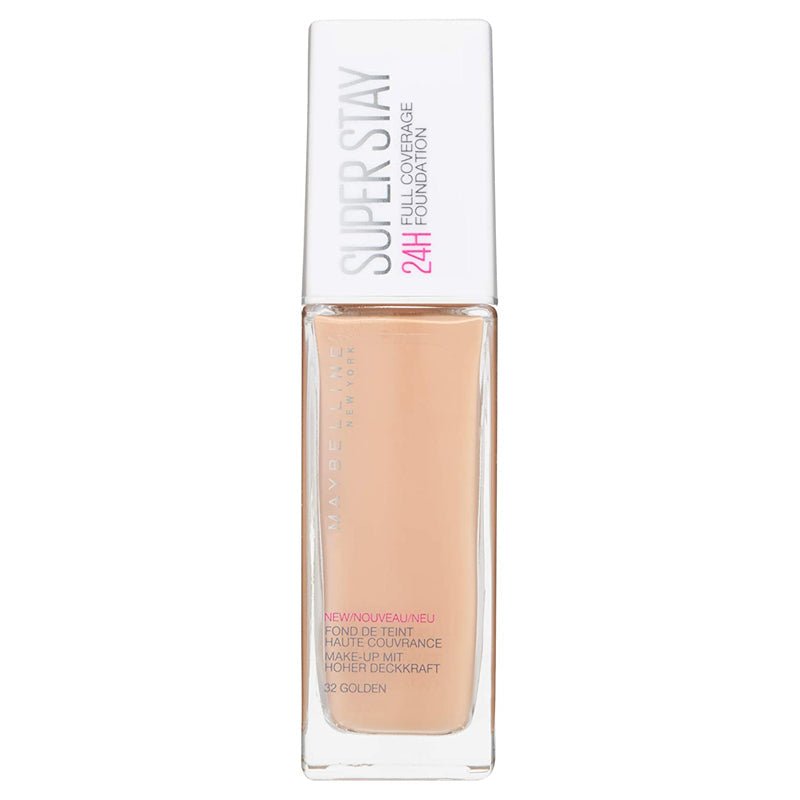 Maybelline Superstay 24H Full Coverage Foundation - 32 Golden - Branded Beauty