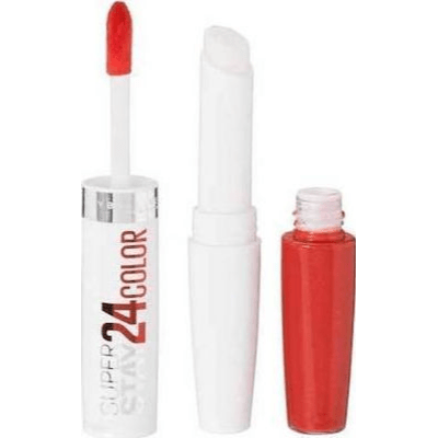 Maybelline Superstay 24H Lip Color - 483 Non - Stop Orange - Branded Beauty