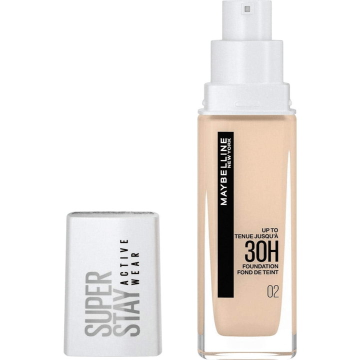 Maybelline Superstay 30hr Foundation - 02 Naked Ivory - Branded Beauty