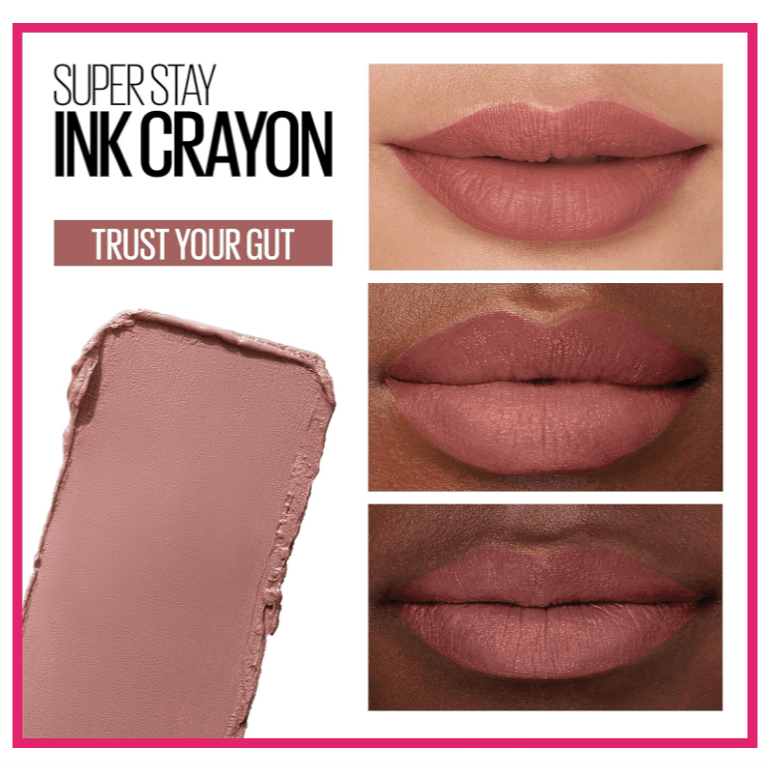 Maybelline Superstay Ink Crayon Lip Crayon - 10 Trust Your Gut - Branded Beauty