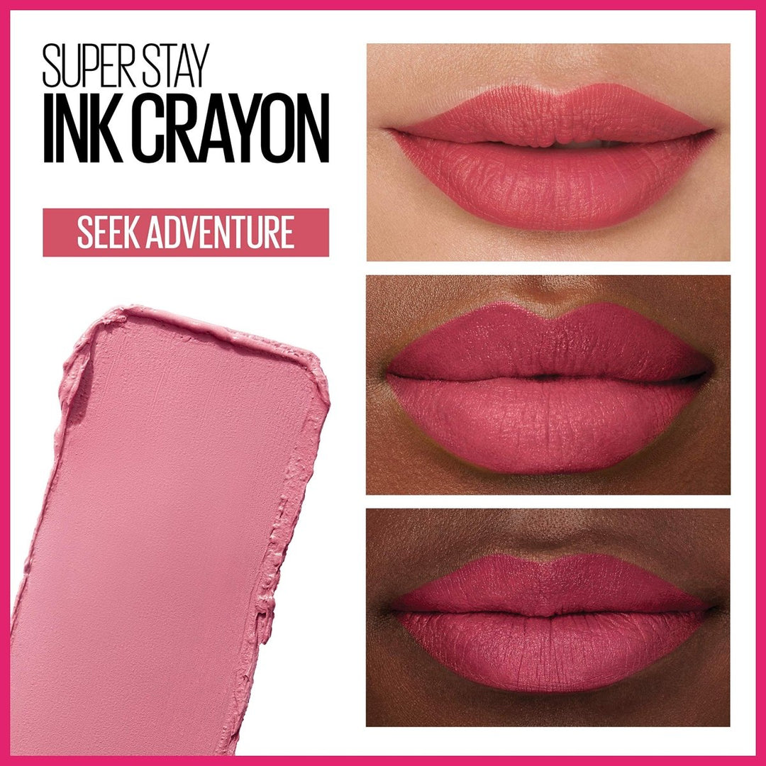 Maybelline Superstay Ink Crayon Lip Crayon - 30 Seek Adventure - Branded Beauty