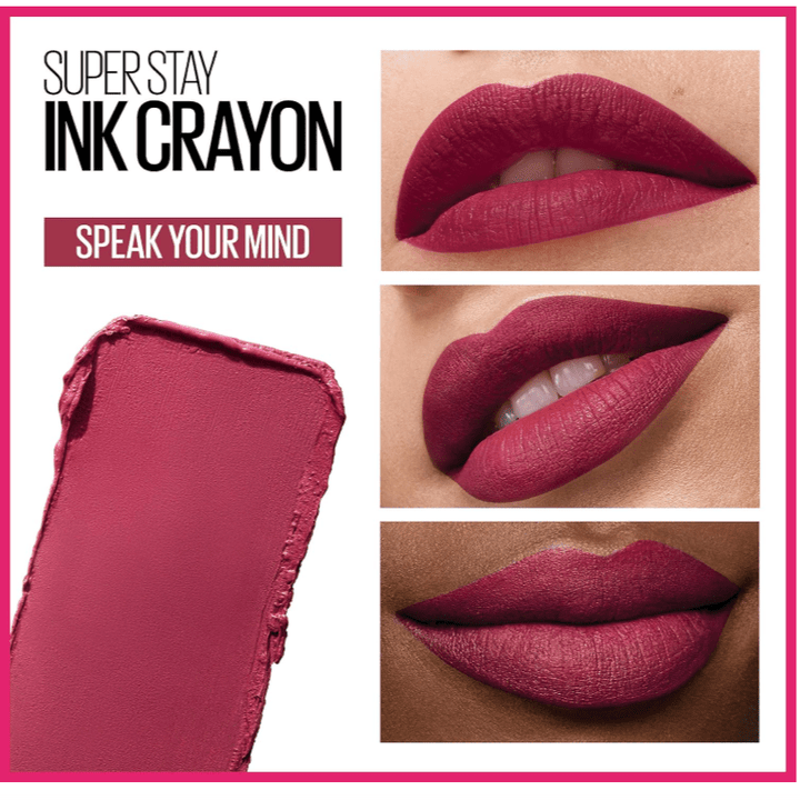 Maybelline Superstay Ink Crayon Lip Crayon - 75 Speak Your Mind - Branded Beauty