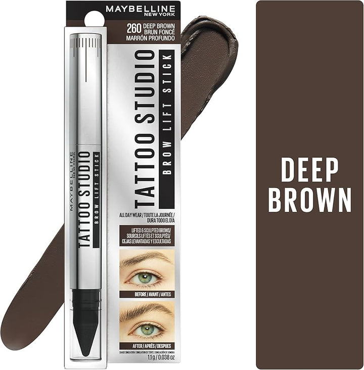 Maybelline Tattoo Brow Lift Stick - 004 Deep Brown - Branded Beauty