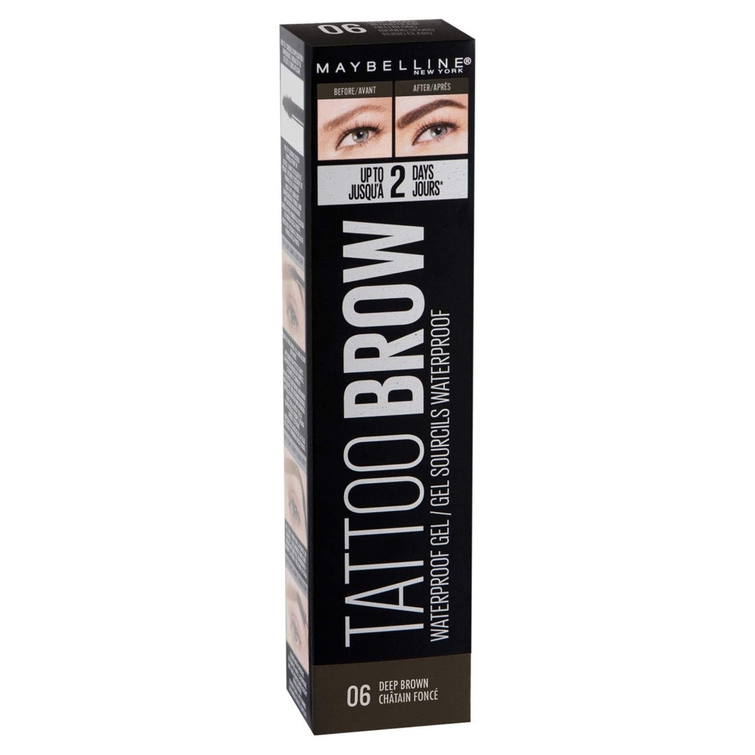 Maybelline Tattoo Brow Waterproof Gel - 06 Deep Brown - Branded Beauty