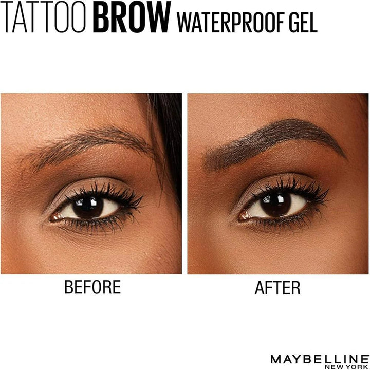 Maybelline Tattoo Studio Waterproof Brow Gel - 260 Deep Brown - Branded Beauty