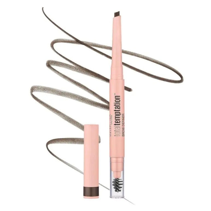 Maybelline Total Temptation Eyebrow Pencil - 120 Medium Brown - Branded Beauty