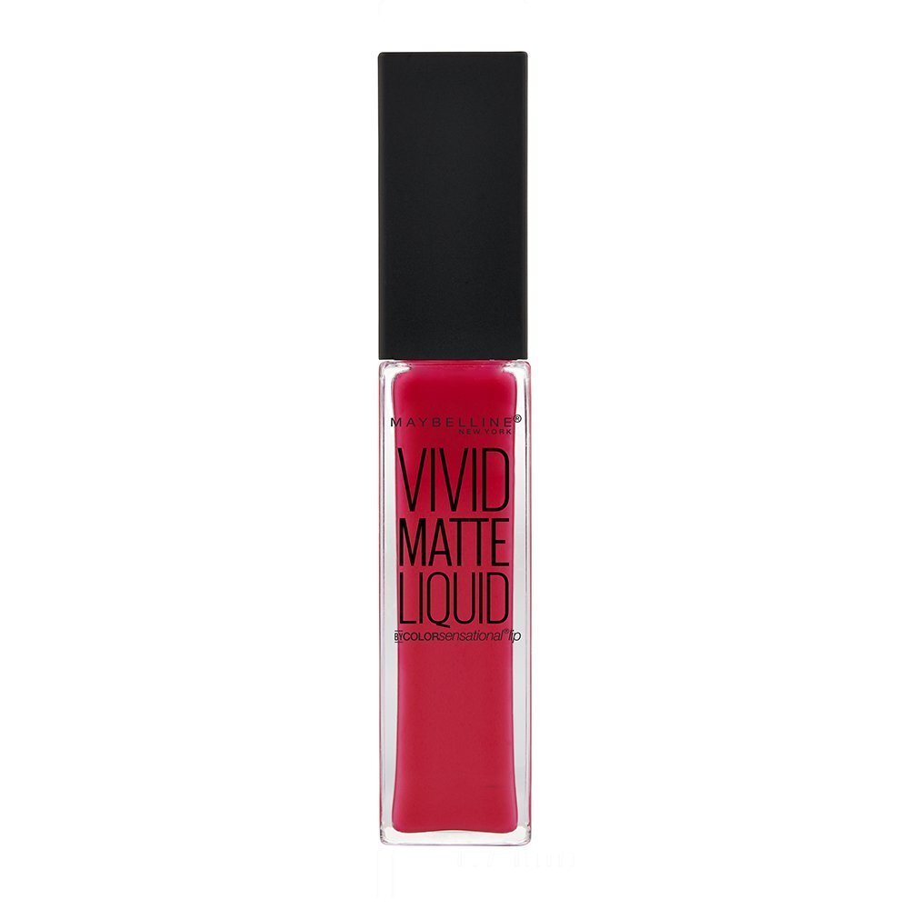 Maybelline Vivid Matte Liquid Lip Gloss - 35 Rebel Red - Branded Beauty