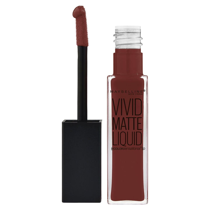 Maybelline Vivid Matte Liquid Lip Gloss - 37 Coffee - Branded Beauty