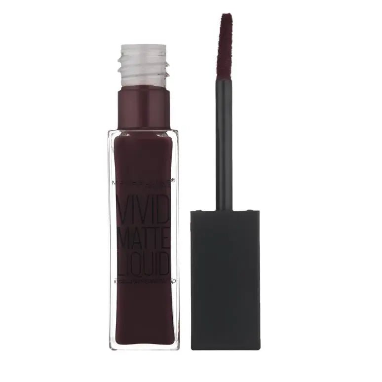 Maybelline Vivid Matte Liquid Lip Gloss 45 Possessed Plum - Branded Beauty