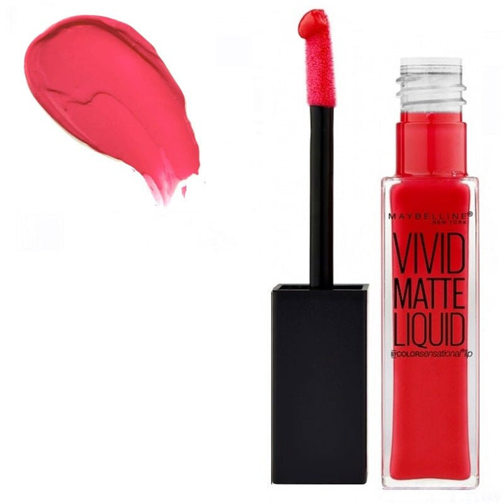 Maybelline Vivid Matte Liquid Lipstick - 20 Coral Courage - Branded Beauty
