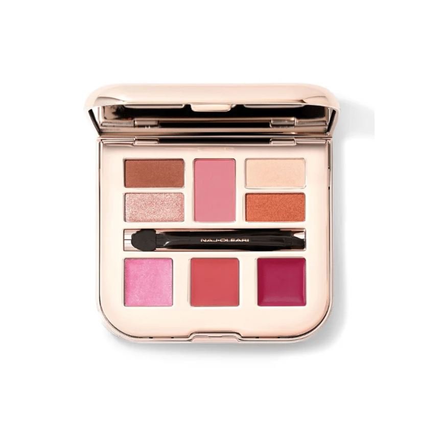 NAJ - OLEARI SET: POWDER BLUSH + 4 EYESHADOWS + BRUSH + - Branded Beauty