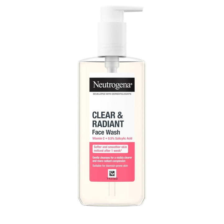 Neutrogena Refreshingly Clear Face Wash - Vitamin C 200ml - Branded Beauty
