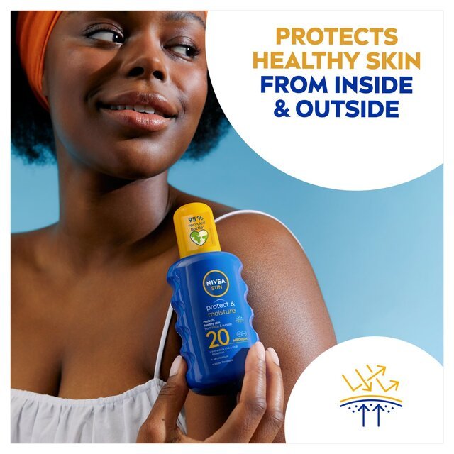 Nivea Sun Protect Spray SPF20 - 200ml - Branded Beauty