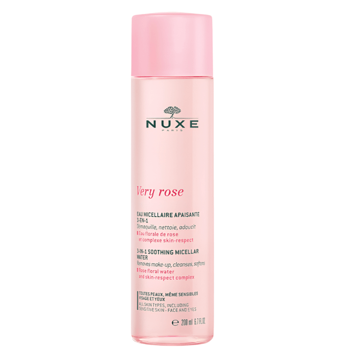 Nuxe 3 - in - 1 Soothing Micellar Water 200ml - Very Rose - Branded Beauty