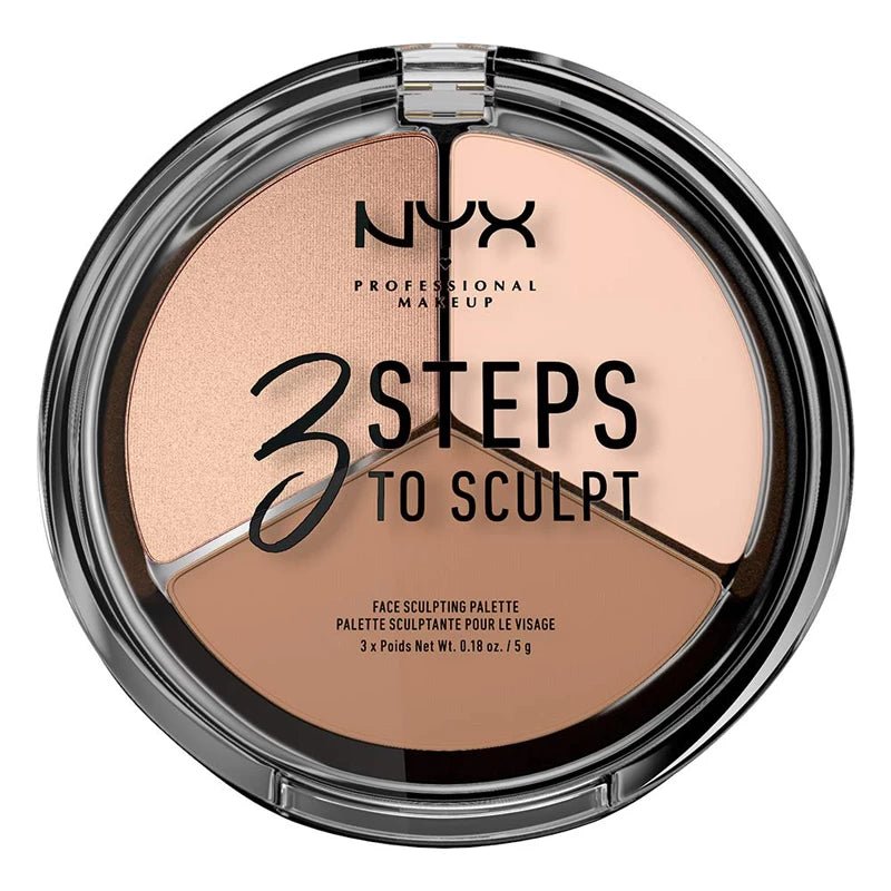 NYX 3 Steps To Sculpt Palette - 01 Fair - Branded Beauty