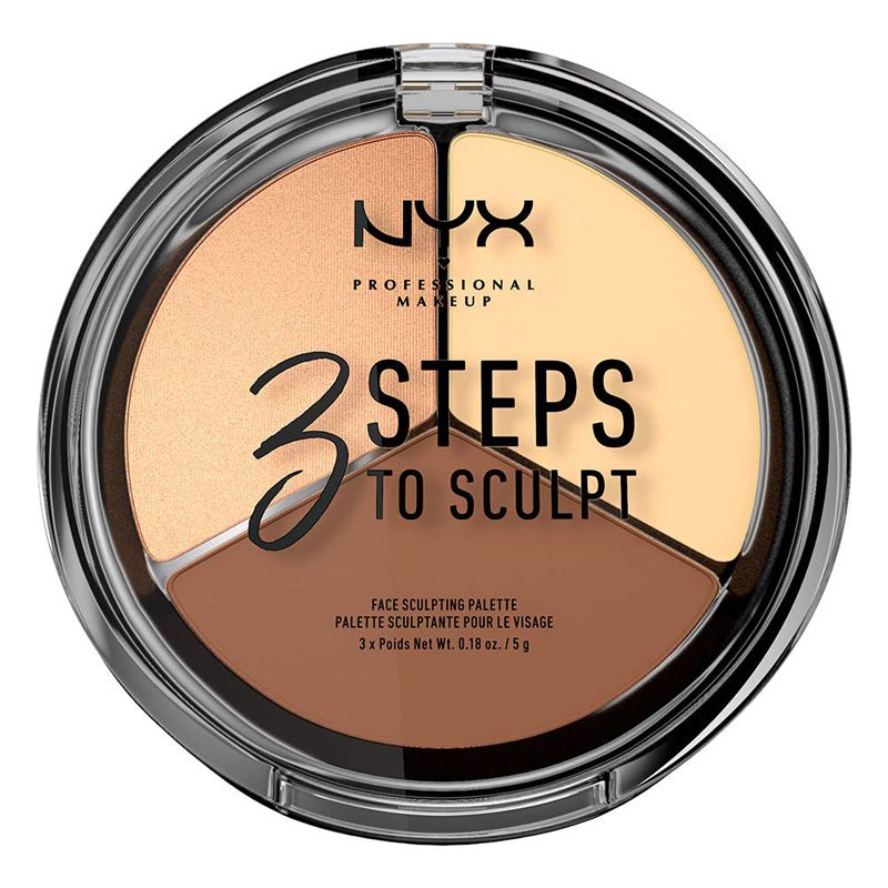 NYX 3 Steps To Sculpt Palette - 03 Medium - Branded Beauty