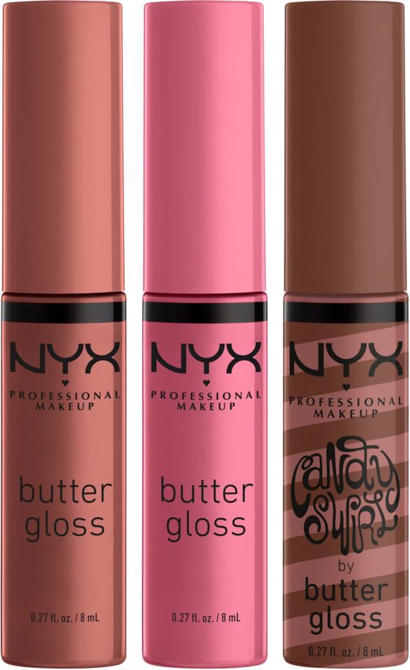 NYX Butter Gloss Lip Trio - 01 - Branded Beauty