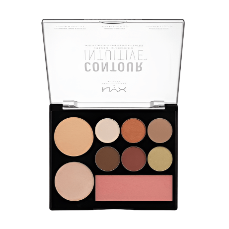 NYX Contour Intuitive Eye And Face Sculpting Palette - 02 Warm Zone - Branded Beauty